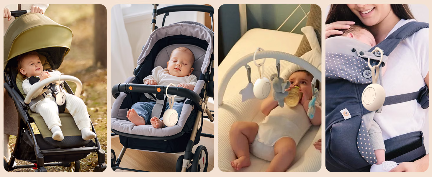 Portable Baby Sound Machine for Babies and Kids in Putty Color