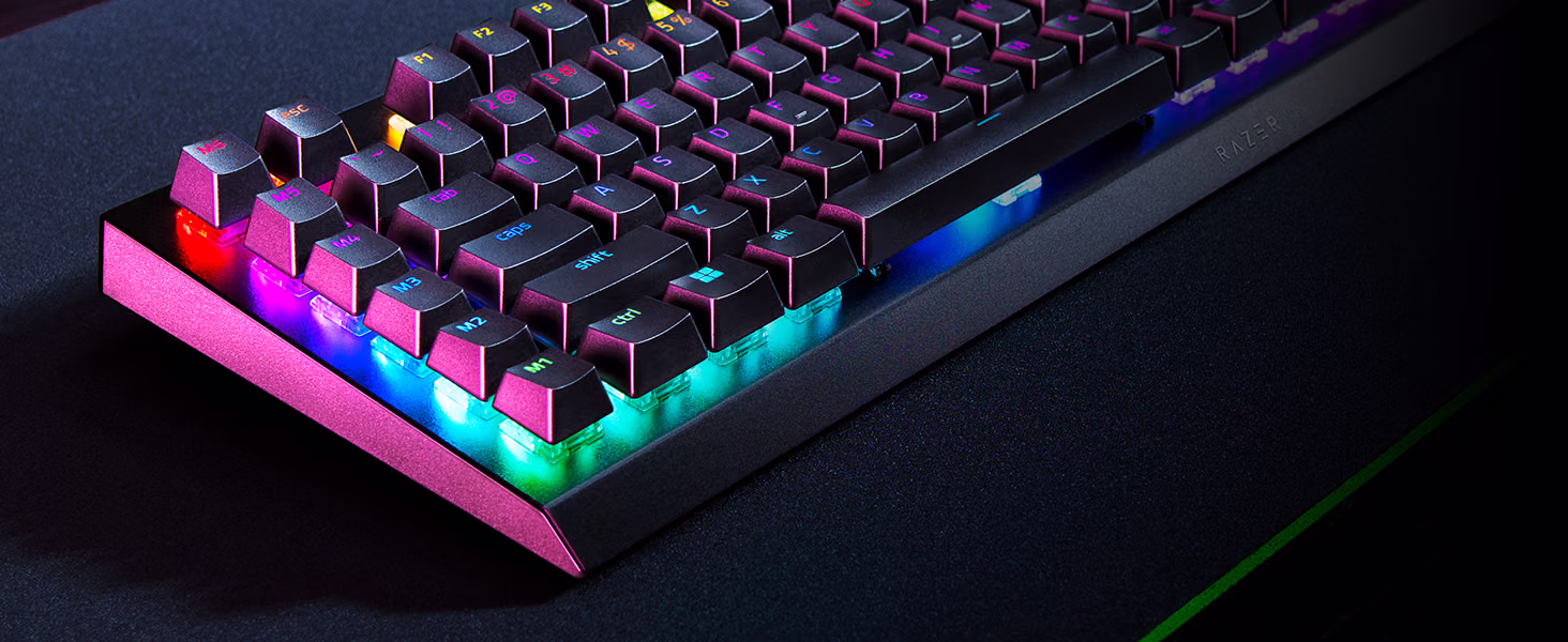 Razer BlackWidow V4 X Mechanical Gaming Keyboard with Yellow Switches Black
