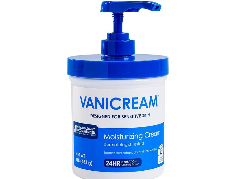 Vanicream Moisturizing Cream Body and Face Moisturizer 16 Oz Pump Dispenser