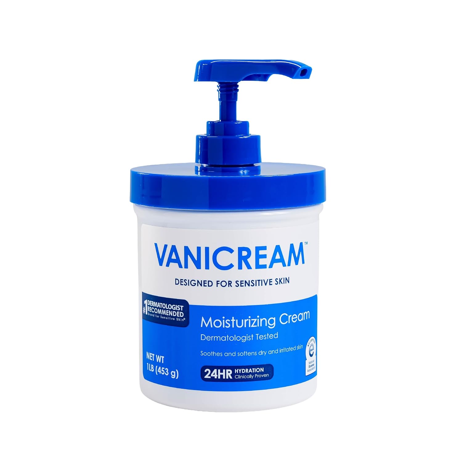Vanicream Moisturizing Cream Body and Face Moisturizer 16 Oz Pump Dispenser