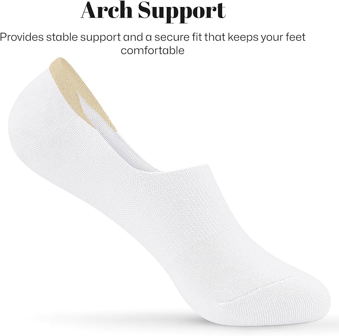 wernies No Show Socks for Women Low Cut Ankle Non Slip Socks 4 or 8 Pairs