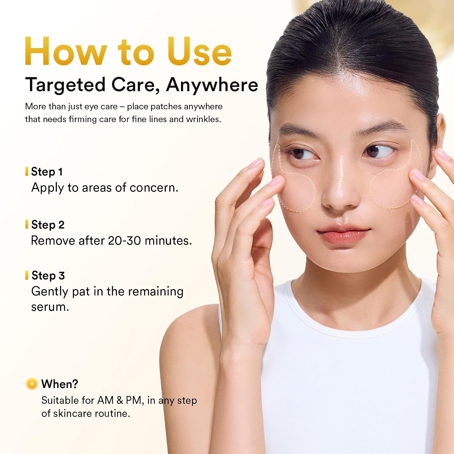 Abib Vegan Collagen Eye Patches with Jericho Rose Jelly and peptides for hydrating under-eye skincare, 60 count.
