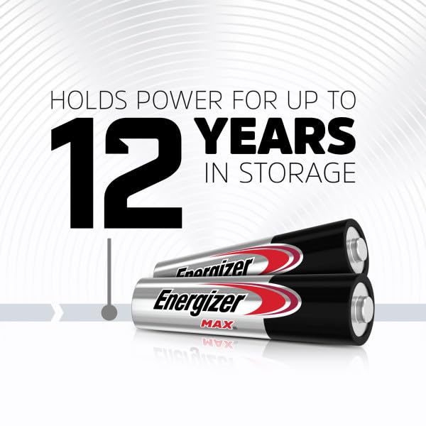 Energizer AA and AAA Batteries 48 Count Combo Pack with 24 AA and 24 AAA Batteries