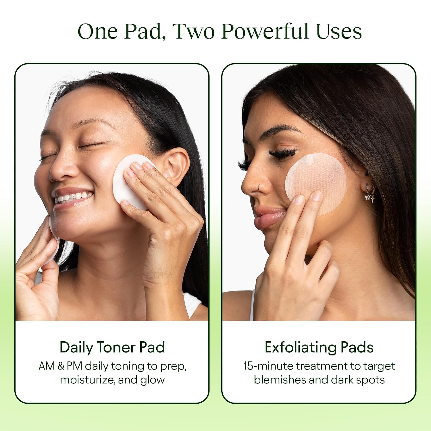 JIYU Korean skincare toner pads with snail mucin, niacinamide, peptides, and Centella, 100-count facial treatment for hydrated-looking skin.
