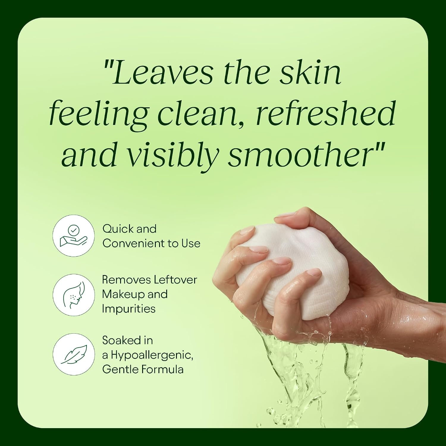 JIYU Korean skincare toner pads with snail mucin, niacinamide, peptides, and Centella, 100-count facial treatment for hydrated-looking skin.
