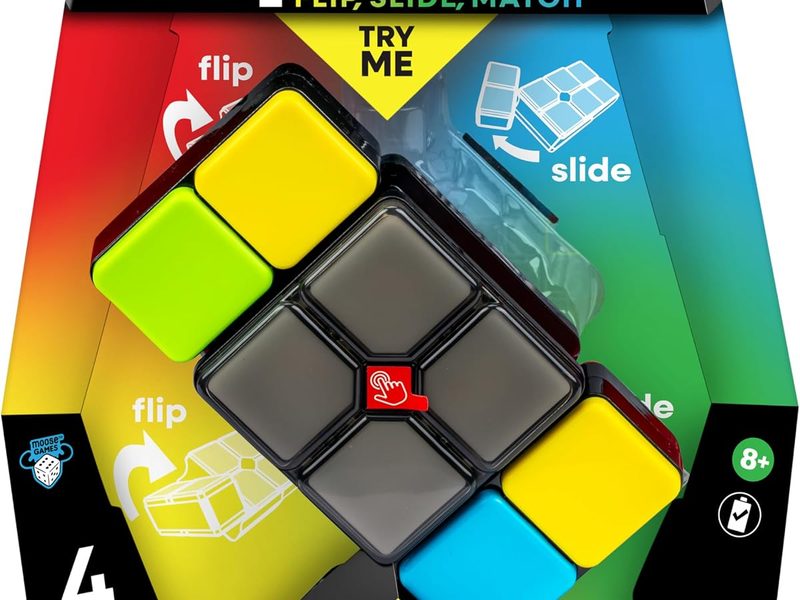 Moose Games Flipslide Handheld Puzzle Game Travel Toy for Kids Ages 8-13.