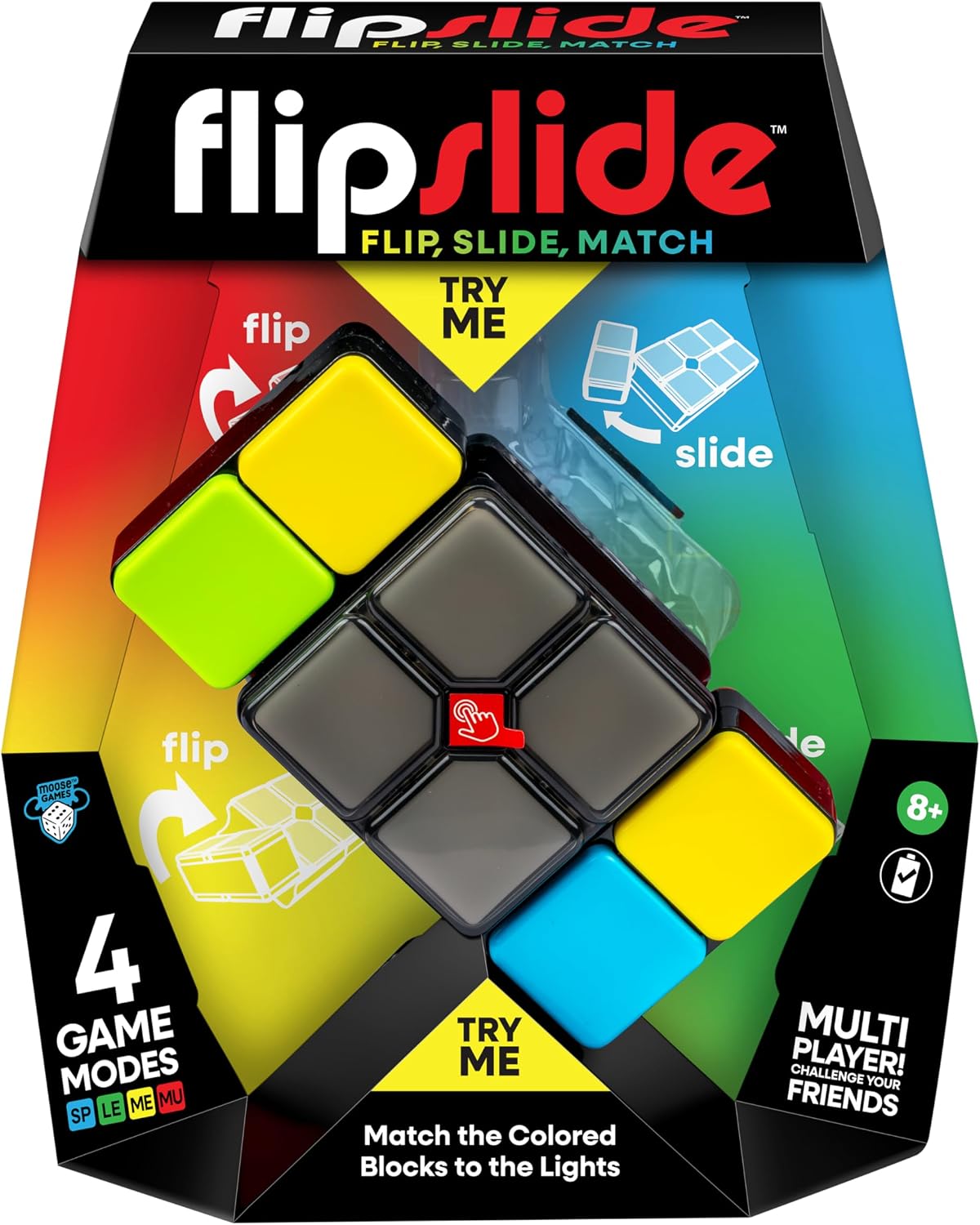 Moose Games Flipslide Handheld Puzzle Game Travel Toy for Kids Ages 8-13.