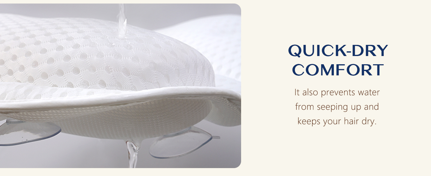 Ozyalo Bath Pillow for Tub designed to provide cushioned head and neck support for a comfortable, relaxing bathtub experience.
