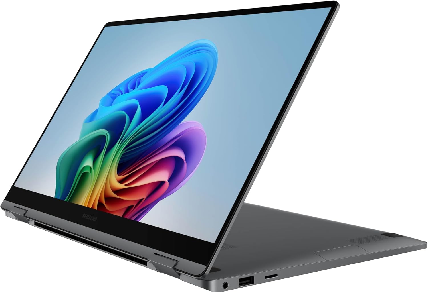Samsung 15.6 Inch Galaxy Book5 360 Copilot Plus PC AI Business Laptop with FHD AMOLED Touchscreen 16GB 512GB Gray.
