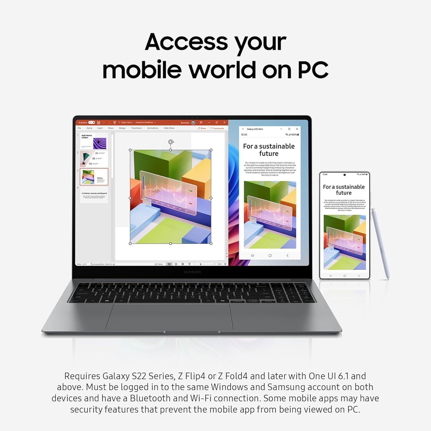 Samsung 15.6 Inch Galaxy Book5 360 Copilot Plus PC AI Business Laptop with FHD AMOLED Touchscreen 16GB 512GB Gray.