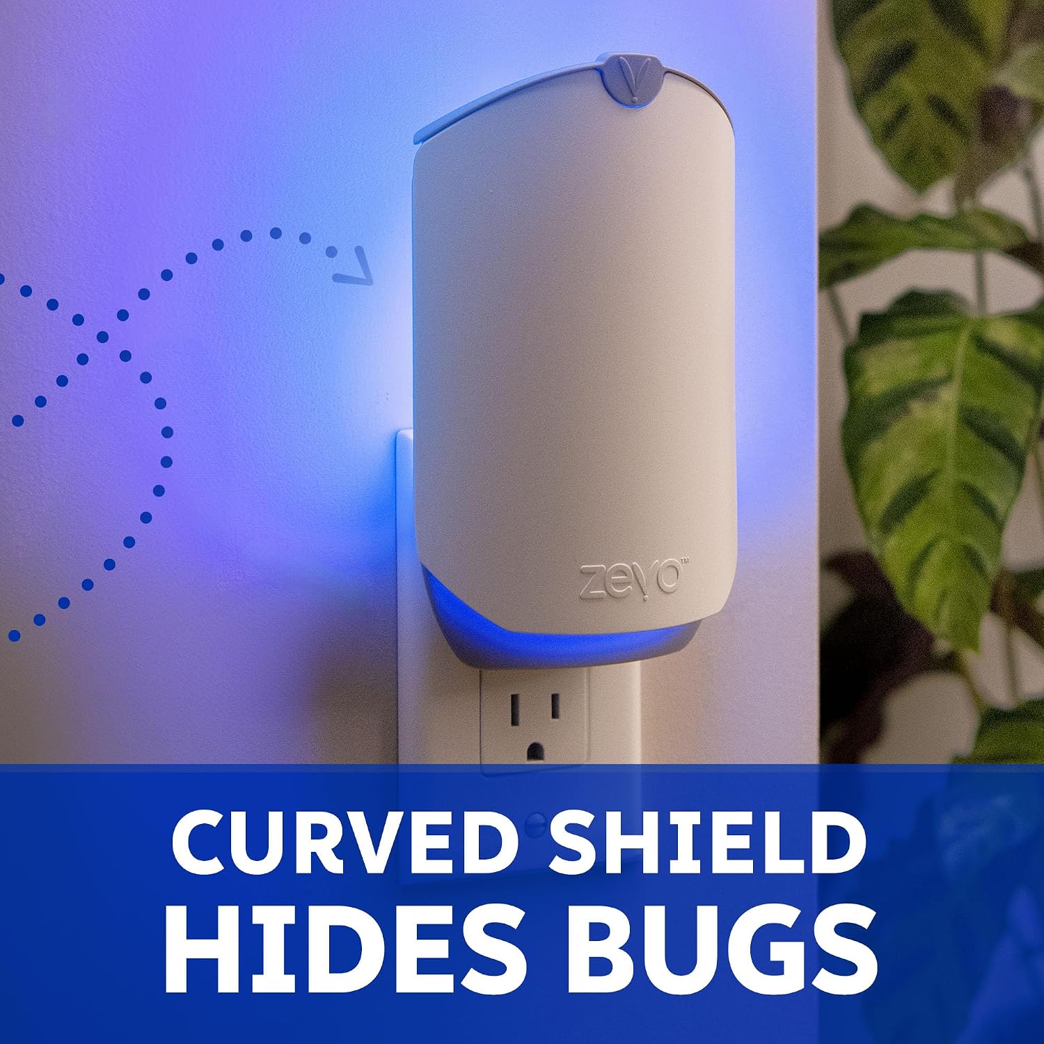 Zevo Flying Insect Trap for Fruit Flies and Gnats with 1 Plug-in Base and 1 Refill