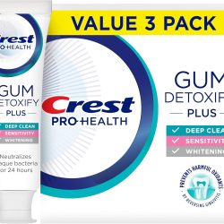 Crest Pro-Health Gum Detoxify Plus Toothpaste – 4.5 oz, Pack of 3 | Fluoride Toothpaste for Gum Care, Sensitivity & Plaque Control